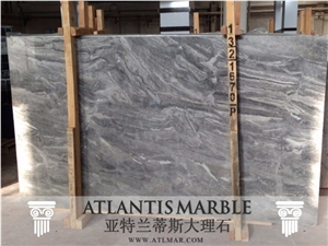 Turkish Marble Cut to Size Slab Export Wooden Grey