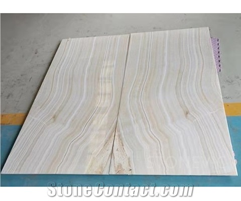 Wood White Onyx Translucent Lightweight Wall Panel
