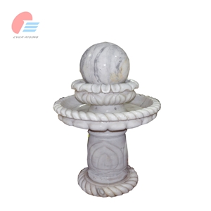 Cheap White Marble Rolling Sphere Fountains