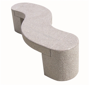 Curved Shaped Granite Chair for Seating