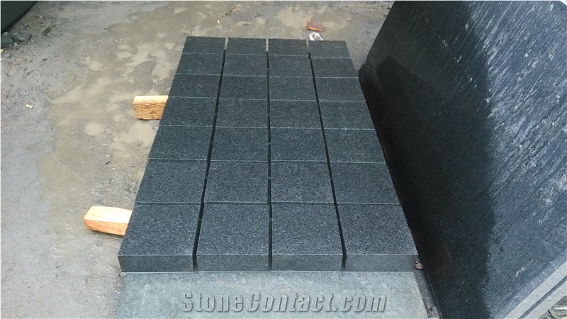 Stayy Black Granite Pavers, Paving Tiles, Own Quarry