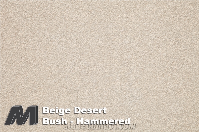 Beige Desert Bush-Hammered Tiles & Slabs