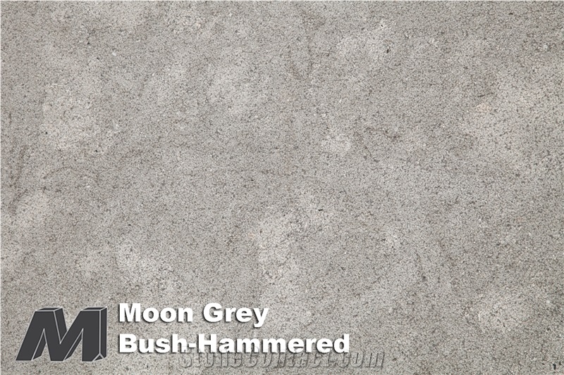Moon Grey Bush-Hammered Tiles & Slabs