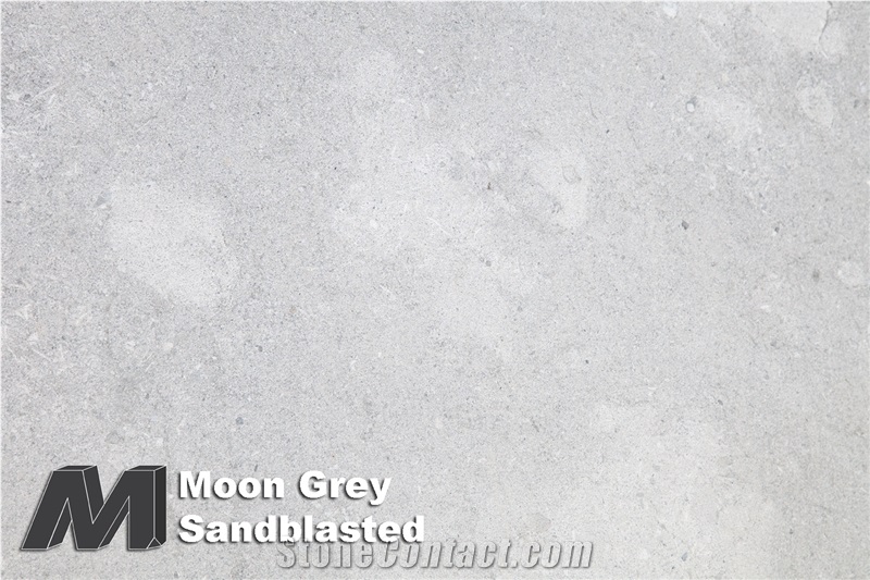 Moon Grey Limestone Sandblasted Tiles & Slabs