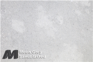 Moon Grey Limestone Sandblasted Tiles & Slabs