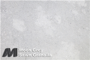 Moon Grey Limestone Sawn-Granalla Tiles & Slabs