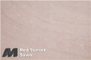 Red Sunset Sawn Tiles & Slabs