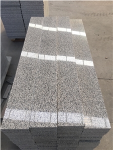 High Polished Grey G603 Stair Top with Anti-Slip