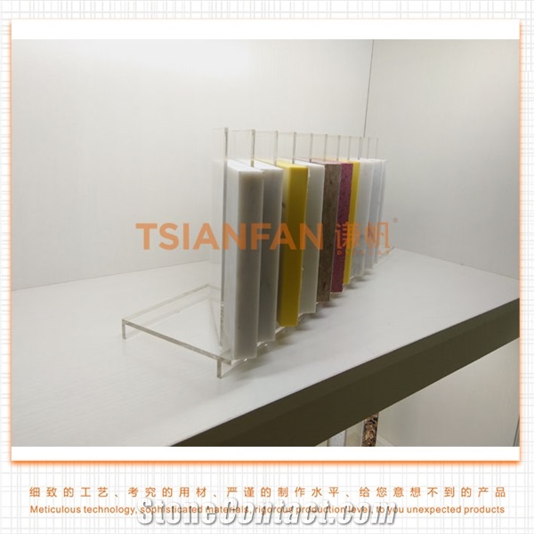Clear Acrylic Table Stand for Quartz Stone Show