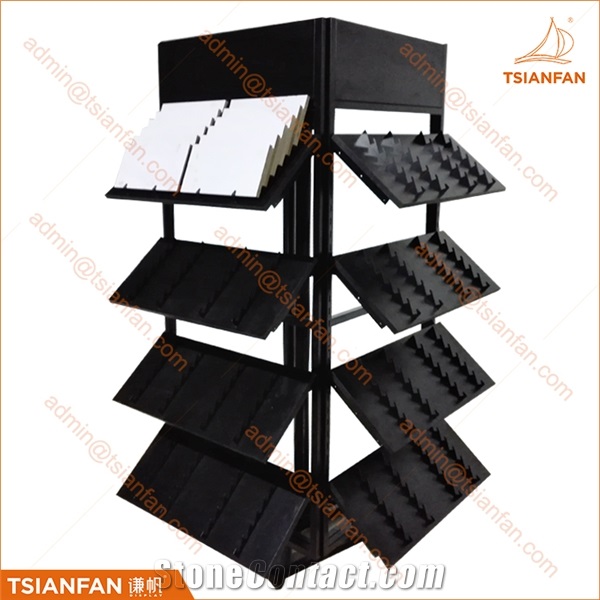 Mosaic Glass Sample Spin Display Stand Rack