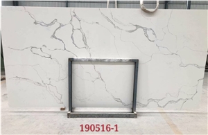 Artificial Carrara White Quartz Slabs