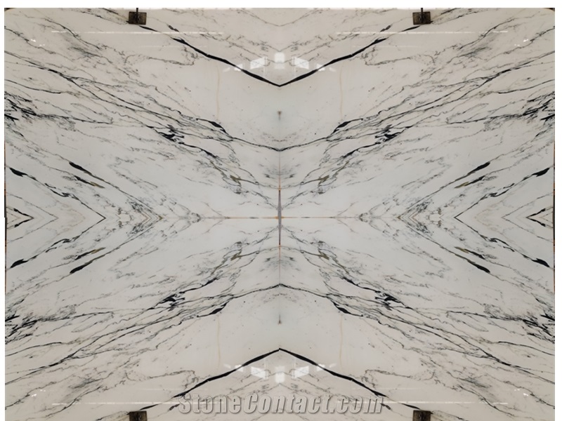 Blanc White Marble Bookmatch Slabs for Wall