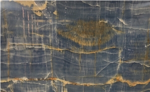 Blue Onyx Slabs for Interior Wall Cladding Tiles