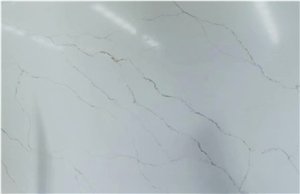 Calacatta White Quartz Slabs for Bath Vanity Tops