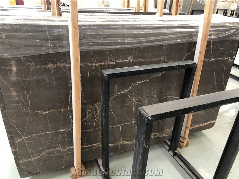 China St Laurent Brown Marble Slabs Tiles for Home