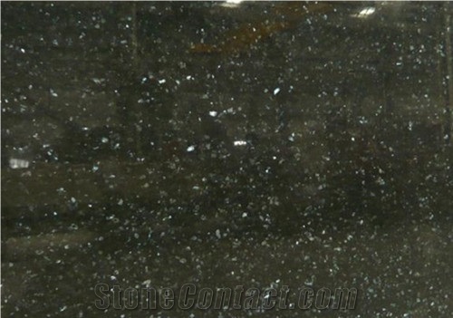 Emerald Black Galaxy Granite Slabs for Interior Floor Tile