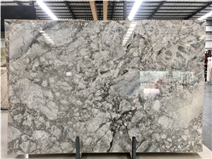 Horizon Grey Marble Bookmatch for Wall Countertops