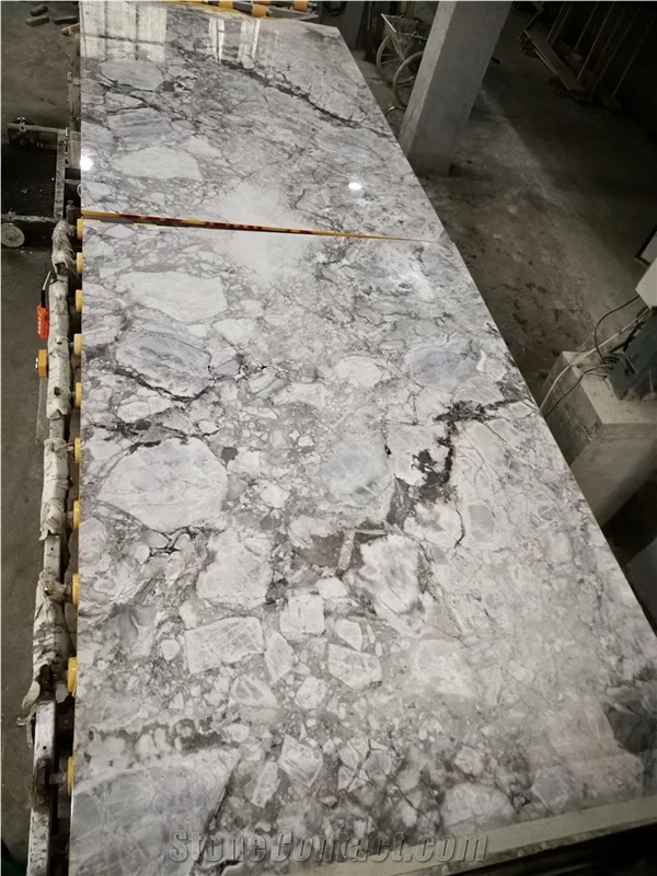 Horizon Grey Marble Bookmatch for Wall Countertops