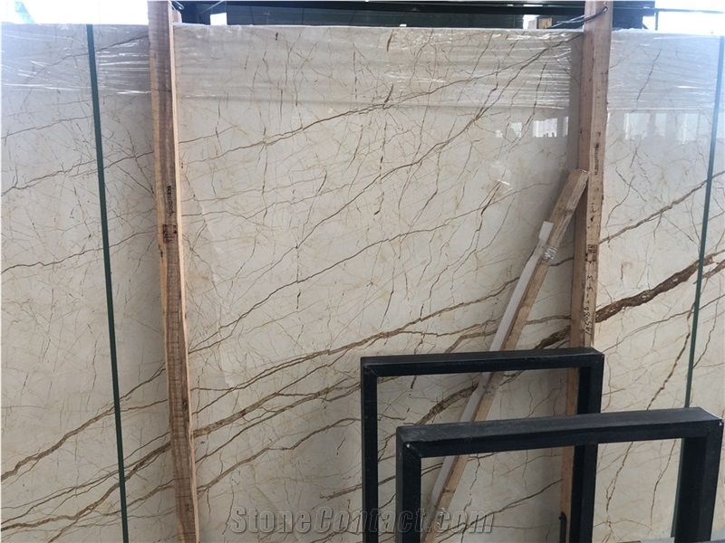 Turkey Sofia Gold Marble Slab for Home Wall Floor