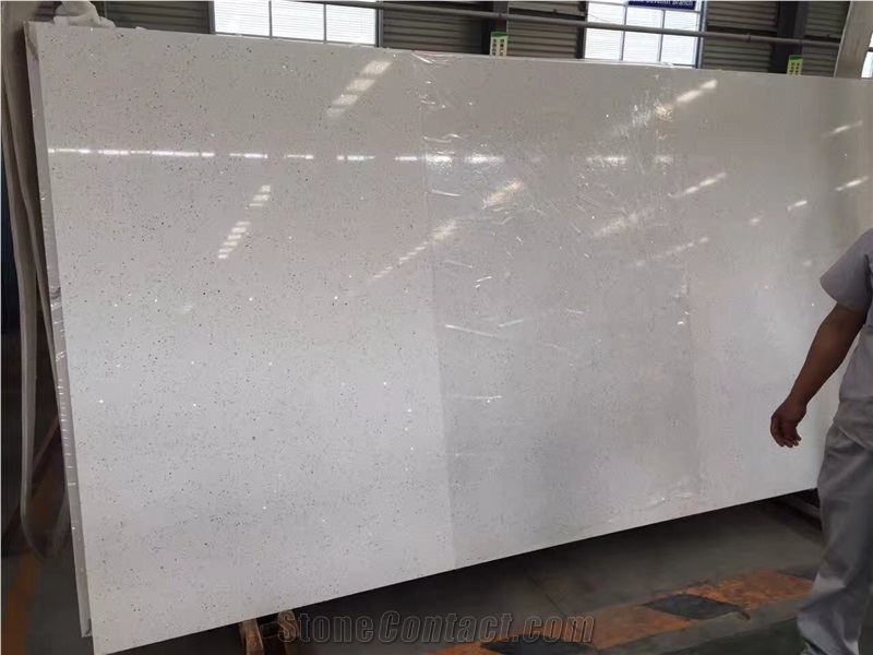 Artificial Quartz Plate White Ground Surface