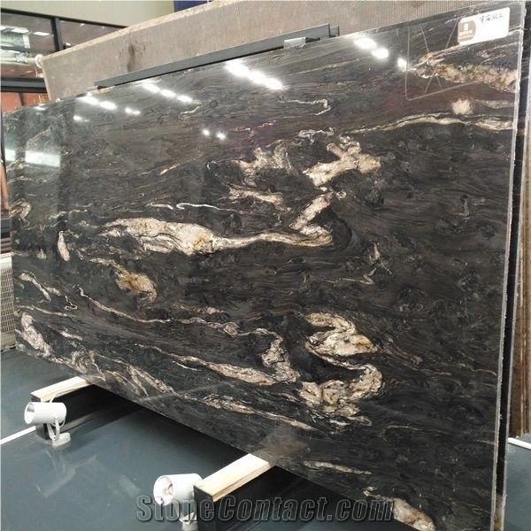 Black Cosmic(Fantasy) Granite Slabs from China - StoneContact.com