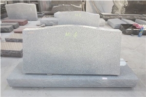 China Cheap G633 Granite Slant/Bevels Headstone