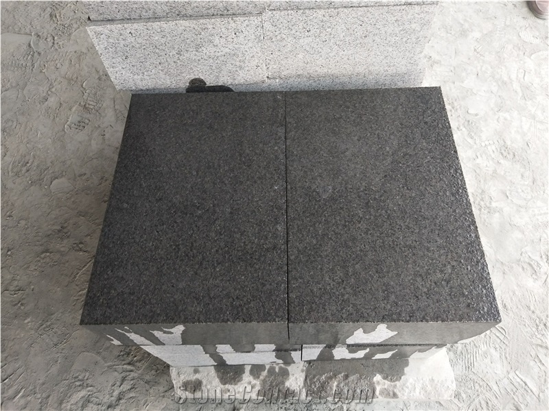 China Hebei Black Surface Flamed Paving Stone