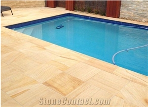 China Yellow Sandstone Slab Flooring Wall Tiles