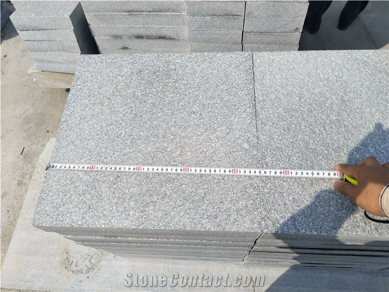 G343 Shandong Gray Granite Flamed Floor Covering