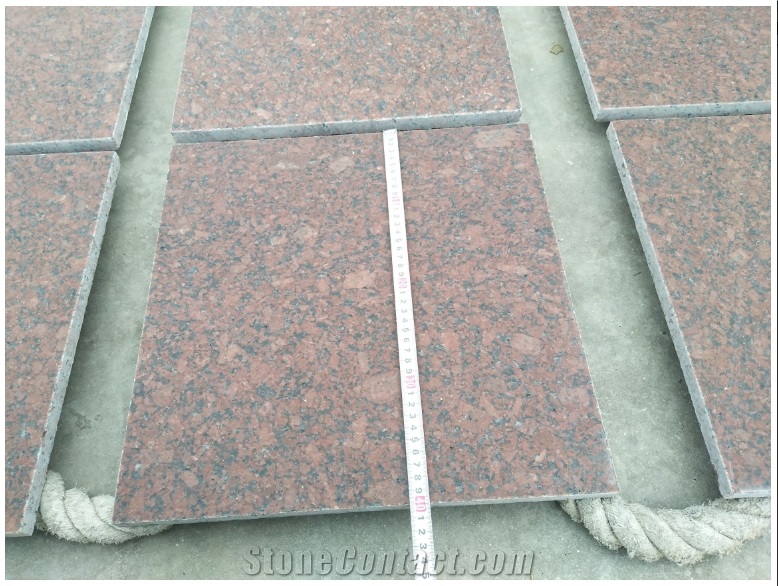 Imperial Red Granite Honed Floor Covering