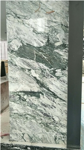Lily Green Marble Slabs Violet Veins Wall-Facades
