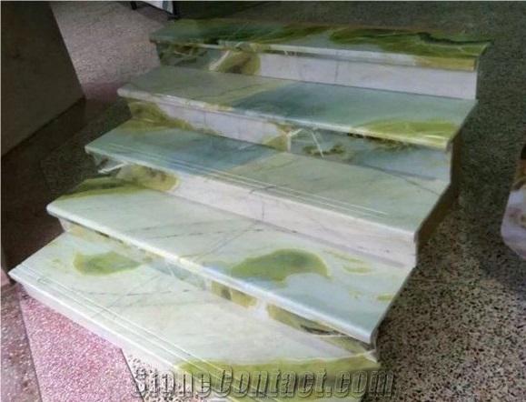 New Polished Dreaming Green Marble Tiles/Slabs