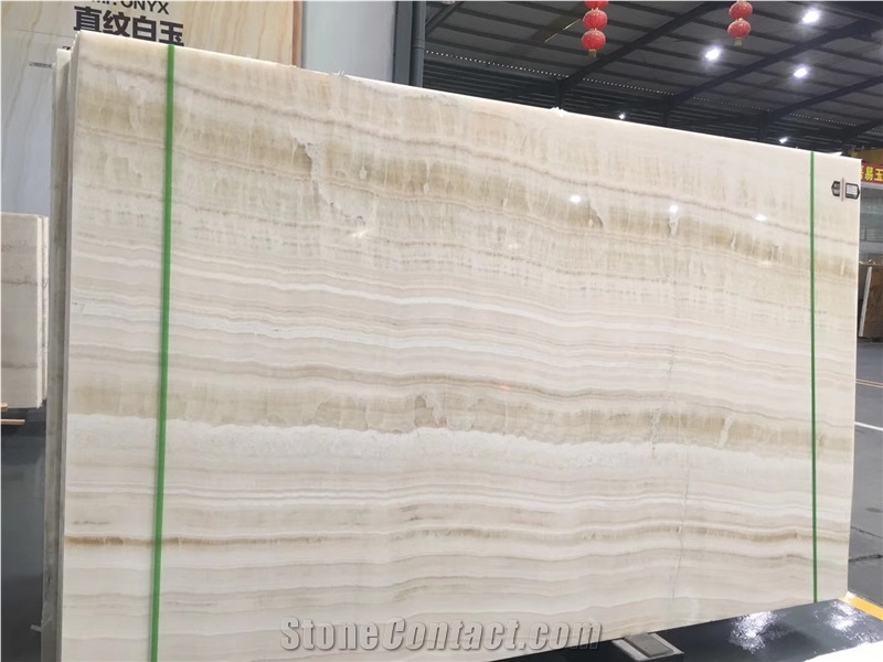 Pakistan White Wooden Onyx Slabs Tile