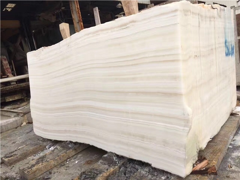 Pakistan White Wooden Onyx Slabs Tile
