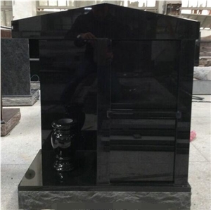 Shanxi Black Granite Monument Headstone Gravestone