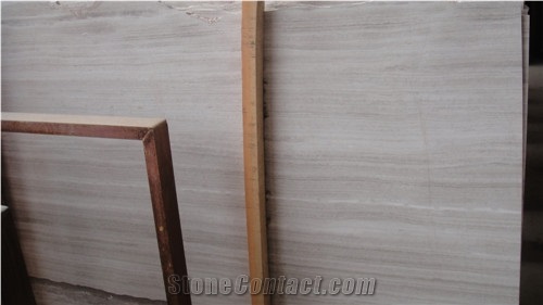 White Wooden Vein Marble Serpeggiante Floor Tile