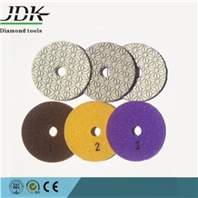 Jdk Super Quality Diamond 3 Step Polishing Pads For Granite