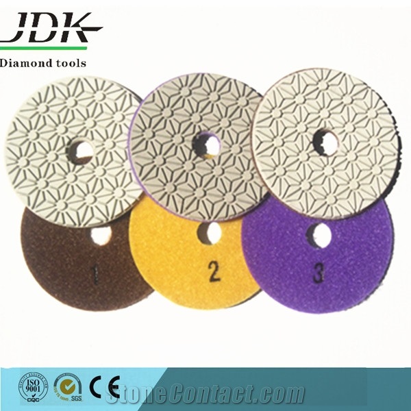 Jdk Super Quality Diamond 3 Step Polishing Pads For Granite