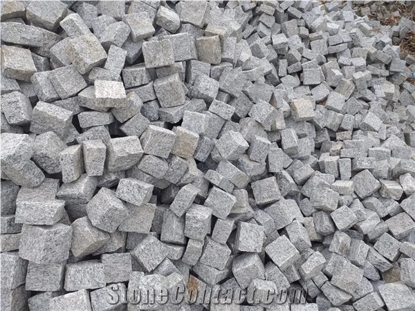 Sadarali Grey Granite Cobblestone,Sadarahalli Granite Pavers