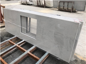 Artificial Stone Carrara White Quartz Countertop