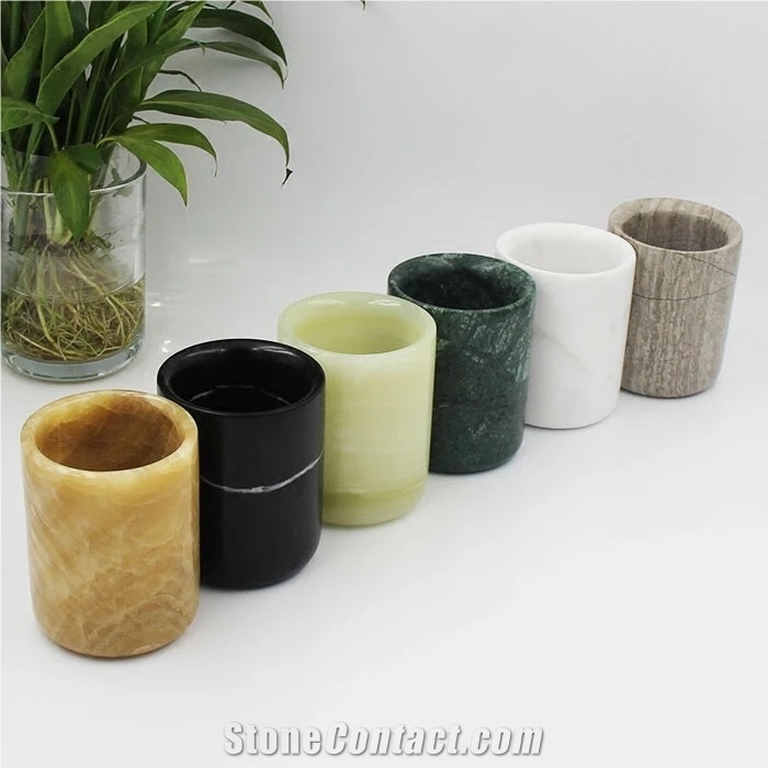 China Supplier High Quality Marble Candle Jars