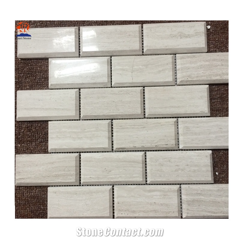 Wood Marble Mosaic Brick Subway Tile