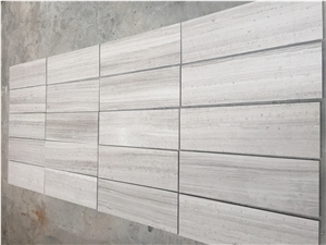 Wooden White Grain China Marble Slabs & Tiles