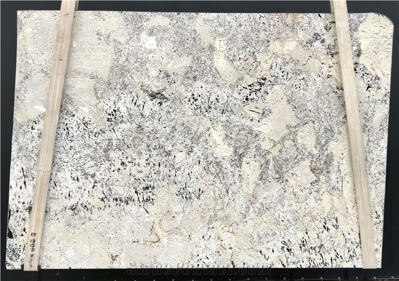 Alps White Granite Slabs, Brazil White Granite