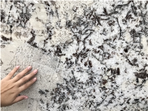 Alps White Granite Slabs, Brazil White Granite