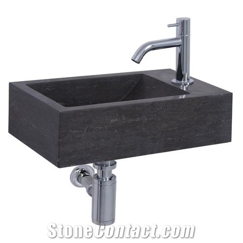 Rectangular Blue Limestone Wash Basin Sinks