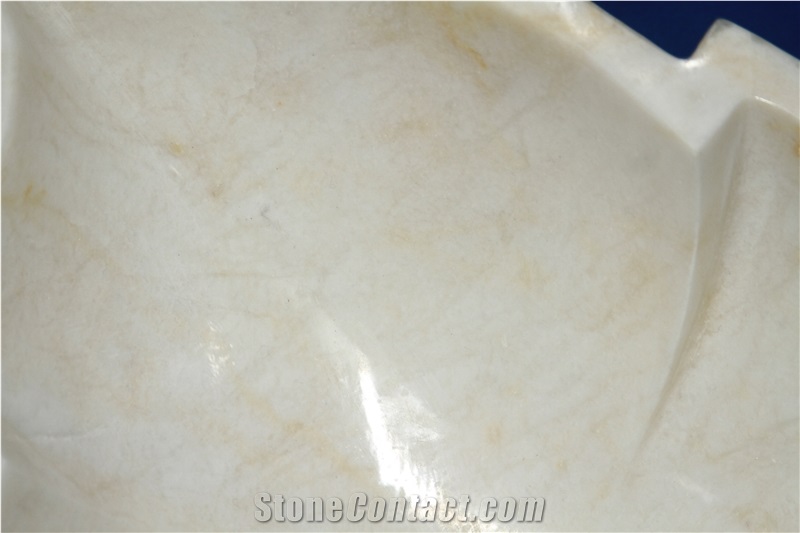 Alabaster Sink Hand Carved Mexico White Alabaster Luxury Wash Basin