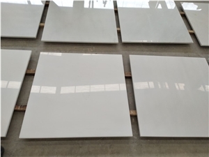 China Pure White Marble Big Slab Flooring Tile
