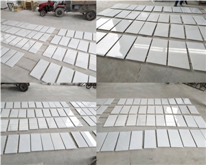 China Pure White Marble Flooring Tile