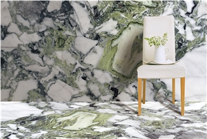 Cold Jade Marble White Green Marble Slabs